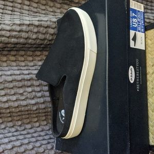 Dr. Scholl's black slip on tennis shoes